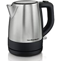 Hamilton Beach Electric Tea Kettle, Water Boiler & Heater, 1 L, Cordless, Auto-Shutoff & Boil-Dry Protection, Stainless…