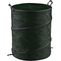 Collapsible Trash Can- Pop Up 33 Gallon Trashcan for Garbage With Zippered Lid By Wakeman Outdoors -Ideal for Camping…