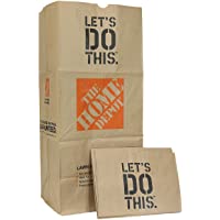 THE HOME DEPOT Heavy Duty Brown Paper 30 Gallon Lawn and Refuse Bags for Home and Garden (15 Lawn Bags)