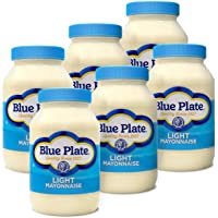Blue Plate Light Mayonnaise, 30 Ounce Jar, 6 Count