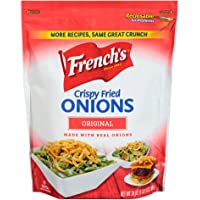 French's Original Crispy Fried Onions, 24 oz - One 24 Ounce Bag of Crunchy Fried Onions to Sprinkle on Salads, Potatoes…