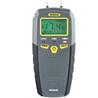 General Tools MMD4E Digital Moisture Meter, Water Leak Detector, Moisture Tester, Pin Type, Backlit LCD Display With…