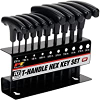 Performance Tool W80274 SAE T-Handle Hex Key Set, 10-Piece