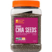 BetterBody Foods Organic Chia Seeds with Omega-3, Non-GMO (2 Pound)