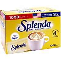 Splenda No Calorie Sweetener Value Pack, 1000 Individual Packets, 2.2 lbs,1000 Count (Pack of 1)