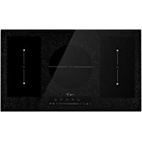 Empava 36” Electric Stove Induction Cooktop with 5 Booster Burners Including 2 Flexi Bridge Element in Black EMPV-IDCF9