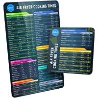 Air Fryer Magnetic Cheat Sheet Set, Air Fryer Accessories Cook Times, Airfryer Accessory Magnet Sheet Quick Reference…