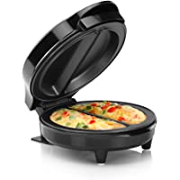 Holstein Housewares - Non-Stick Omelet & Frittata Maker, Black/Stainless Steel - Makes 2 Individual Portions Quick…
