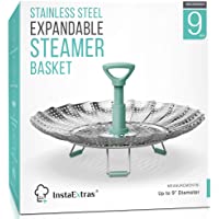 Stainless Steel Expandable Steamer Basket - Collapsible Steam Cooking Insert For Steaming Food, Vegetable - Compatible…