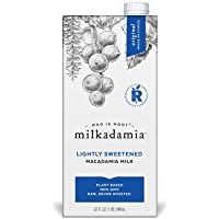 milkadamia Macadamia Milk, Original (Lightly Sweetened) - 32 Fl Oz (Pack of 6)