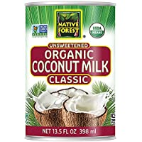 Native Forest Organic Classic Coconut Milk, 13.5 Ounce Cans (Pack of 12),Packaging may Vary