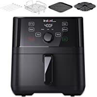 Instant Vortex 5.7 Quart Air Fryer, Customizable Smart Cooking Programs, Digital Touchscreen, Grill Plate and -Skewer…