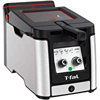 T-fal - FR600D51 T-fal Odorless Stainless Steel lean Deep Fryer with Filtration System, 3.5-Liter, Silver