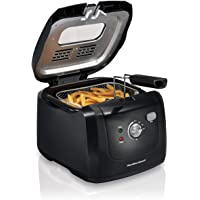 Hamilton Beach Electric Deep Fryer, Cool Touch Sides Easy to Clean Nonstick Basket, 8 Cups / 2 Liters Oil Capacity…