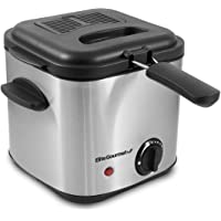 Elite Gourmet EDF1550 Electric Immersion Deep Fryer Removable Basket Adjustable Temperature, Lid with Viewing Window and…