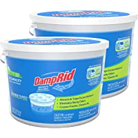 DampRid Moisture Absorber 4 lb. Hi-Capacity Bucket - for Fresher, Cleaner Air in Large Spaces, Fresh Scent, 128 oz (Pack…