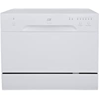 SPT SD-2213W ENERGY STAR Compact Countertop Dishwasher - Portable Dishwasher with Stainless Steel Interior and 6 Place…