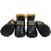 WINSOON Dog Australia Boots Pet Antiskid Shoes Winter Warm Skidproof Sneakers Paw Protectors 4-pcs Set…