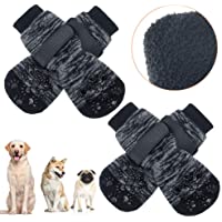 EXPAWLORER Double Side Anti-Slip Dog Socks with Adjustable Straps - Strong Traction Control for Indoor on Hardwood Floor…