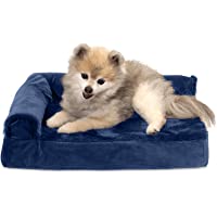 Furhaven Orthopedic CertiPUR-US Certified Foam Pet Beds for Small, Medium, and Large Dogs and Cats - Two-Tone L Chaise…
