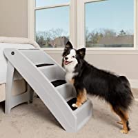 PetSafe CozyUp Folding Pet Steps - Pet Stairs for Indoor/Outdoor at Home or Travel - Dog Steps for High Beds - Dog…
