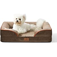 Bedsure Orthopedic Dog Bed, Bolster Dog Beds for Medium/Large/Extra Large Dogs - Foam Sofa with Removable Washable Cover…