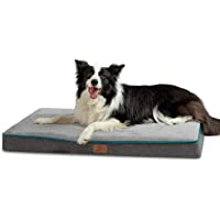 Bedsure Large Memory Foam Orthopedic Dog Bed - Washable Dog Bed Pillow for Crate with Removable Cover and Waterproof…