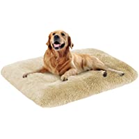 OXS Dog Bed Long Plush Calming Pet Bed, Comfortable Faux Fur Washable Crate Mat with Anti-Slip Backing for Jumbo Large…