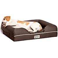 PetFusion Ultimate Orthopedic Dog Bed | Solid CertiPUR-US Memory Foam | Multiple Sizes/Colors, Medium Firmness Bolster…