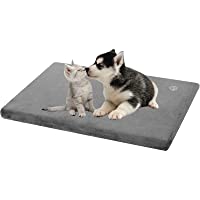 EMPSIGN Stylish Dog Bed Mat Dog Crate Pad Mattress Reversible (Warm & Cool), Water Proof Linings, Removable Machine…