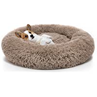 MIXJOY Orthopedic Dog Bed Comfortable Donut Cuddler Round Dog Bed Ultra Soft Washable Dog and Cat Cushion Bed (23''/30…