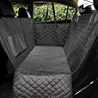 Honest Luxury Quilted Dog Car Seat Covers with Side Flap Pet Backseat Cover for Cars, Trucks, and Suv's - Waterproof…