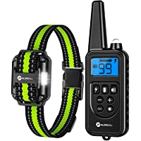 Dog Training Collar with Remote, Electronic Dog Collar with Beep, Vibration, Shock, Light and Keypad Lock Mode…