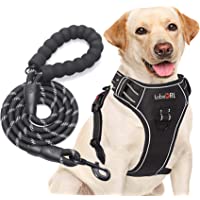 tobeDRI No Pull Dog Harness Adjustable Reflective Oxford Easy Control Medium Large Dog Harness with A Free Heavy Duty…
