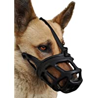 Dog Muzzle, Breathable Basket Muzzles for Small, Medium, Large and X-Large Dogs, Stop Biting, Barking and Chewing, Best…