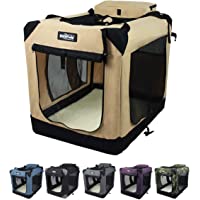 EliteField 3-Door Folding Soft Dog Crate (2 Year Warranty), Indoor & Outdoor Pet Home, Multiple Sizes and Colors…