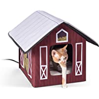 K&H Pet Products Original Outdoor Heated Kitty House Cat Shelter 19 X 22 X 17 Inches - Heated or Unheated