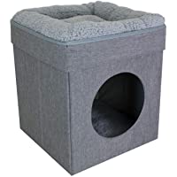 Kitty City Large Cat Bed, Stackable Cat Cube, Indoor Cat House/Cat Condo, Cat Scratcher