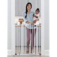 Regalo Easy Step 36" Extra Tall Walk Thru Baby Gate, Includes 4-Inch Extension Kit, 4 Pack of Pressure Mount Kit and 4…