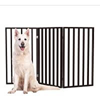 PETMAKER Pet Gate Collection – Dog Gate for Doorways, Stairs or House – Freestanding, Folding, Accordion Style, Wooden…