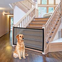 NWK Magic Pet Gate for The House Stairs Providing a Safe Enclosure for Pets to Play and Rest, 8 Hooks (31.5'' X 43'')