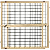 North States MyPet 50" Extra Wide Wire Mesh Petgate Install with no Tools. Pressure Mount. Fits 29.5"-50" Wide (32" Tall…