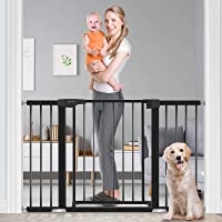 Baby Gate for Doorways and Stairs, RONBEI 51.5" Auto Close Safety Baby Gate for Kids and Pets, Extra Wide Child Gate Dog…