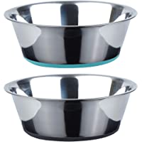 PEGGY11 Deep Stainless Steel Anti-Slip Dog Bowls