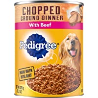 PEDIGREE Chopped Ground Dinner Wet Dog Food, 13.2 oz. Cans