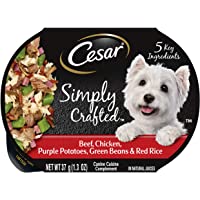 Cesar Simply Crafted Meal Topper Wet Dog Food, Pack of 10