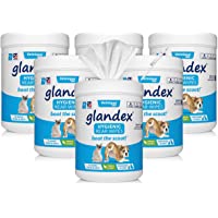 Glandex Dog Wipes for Pets Cleansing & Deodorizing Anal Gland Hygienic Wipe​s for Dogs & Cats with Vitamin E, Skin…