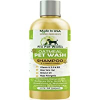 Pro Pet Works Natural Organic 5 in 1 Oatmeal Dog Shampoo and Conditioner-Dog Grooming Supplies for Smelly Dogs-Tearless…