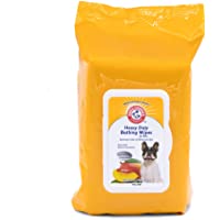 Arm & Hammer for Pets Heavy Duty Multipurpose Dog Bath Wipes - Dog Wipes Remove Odor & Refreshes Skin - Mango Scent Pet…