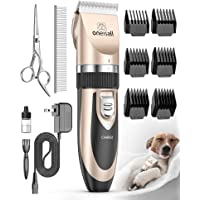 oneisall Dog Shaver Clippers Low Noise Rechargeable Cordless Electric Quiet Hair Clippers Set for Dogs Cats Pets